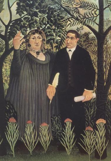 Henri Rousseau The Muse Inspiring the Poet china oil painting image